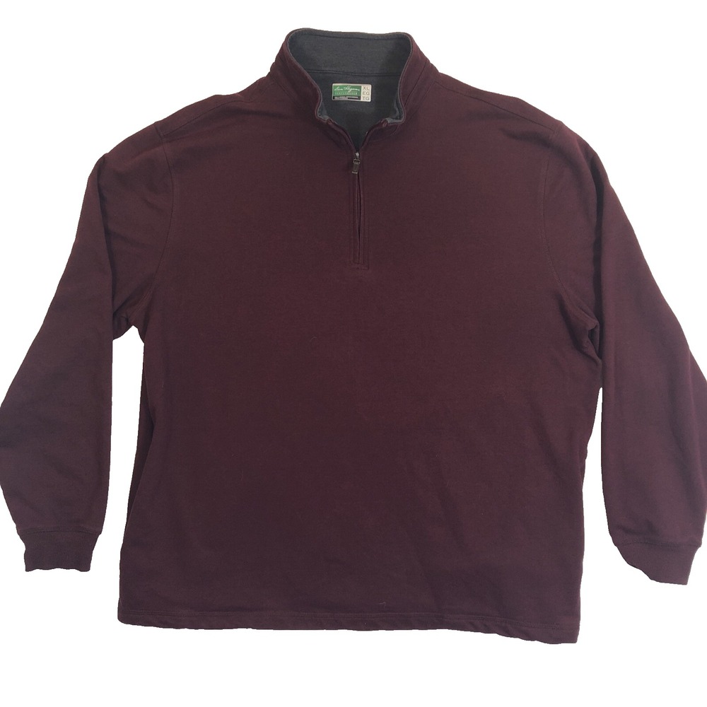 Ben Hogan Pullover Men's XL Burgundy Maroon Red Performance Sweater Pockets Golf